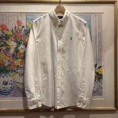 【超美品】RALPH LAUREN オックスフォードシャツ　白スリムフィット M