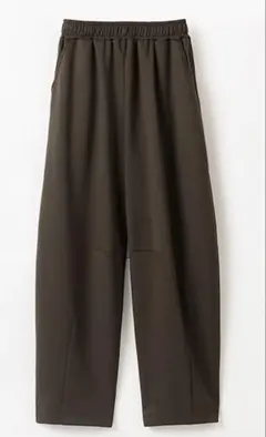UrbanSmart ダンボールニットカーブパンツ ブラウン