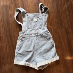 JFANS ライトブルー オーバーオール ショートパンツ