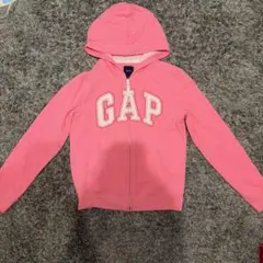 GapKids ピンク ジップアップパーカー