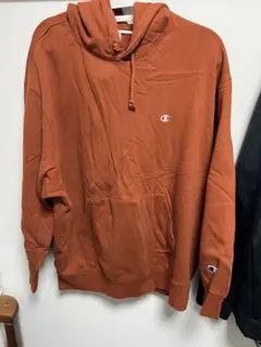 Champion ライトブラウンフード付きパーカー L