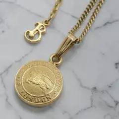 美品◎ バーバリー ホースロゴ ネックレス ペンダント  ヴィンテージ 美品◎ バーバリー ホースロゴ ネックレス ペンダント コイン