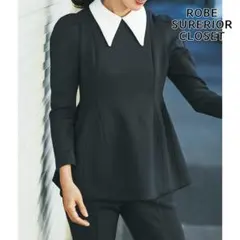 新品タグ付き ROBE SUPERIOR CLOSET ★ ペプラムブラウス Lのサムネイル