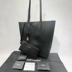 サンローラン ショッピングトートバッグ 肩掛けA4可 YSL ロゴチャーム