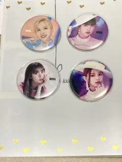 TWICE ミナ ツウィ 缶バッジ 4個セット