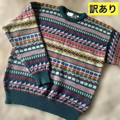 ノルディック　フェアアイル　幾何学　北欧　ニット　パサージュ　ラルフローレン