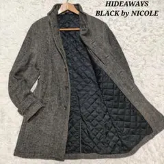NICOLE ニコル ヘリンボーン コート サイドアジャスター スタンドカラー
