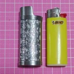 bicライターミニ J25 メタルケース　＋　見本ライター1本付き