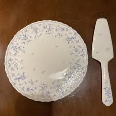 花柄ケーキサーバーとプレートセットのサムネイル