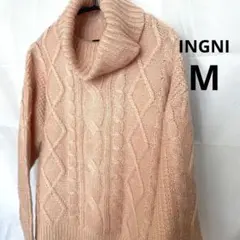 INGNI ケーブル編み タートルネック セーター