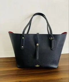 COACH コーチ 北川景子着 トートバッグ A4収納可 大容量 シボ ブラック COACH コーチ 北川景子着 トートバッグ A4収納可 大容量 シボ ブラック