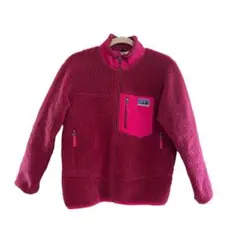 Patagonia フリースジャケット ピンク レディースS キッズL 良品