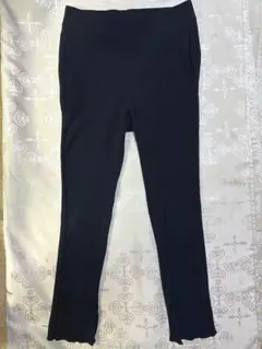 お値下げ☆UNIQLO ユニクロ　コットンリブレギンス　黒