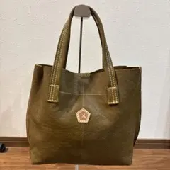 定価7万】アインソフ Ain Soph 本革 クロコ型押し 大容量トートバッグ 