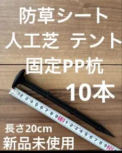 인조 잔디 잡초 방지 시트 텐트 고정 핀 말뚝 베그 PP 말뚝 10 개