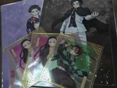 アニプレックスオンラインくじ　炭治郎　愈史郎　無惨　禰豆子　珠世　クリア色紙