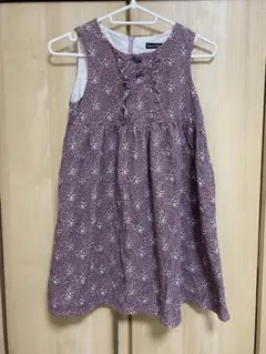【BeBe】花柄ワンピース 130cm
