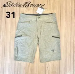 新品未使用 エディーバウアー 31 グラフチェック柄 ハーフパンツ グレー 茶系のサムネイル