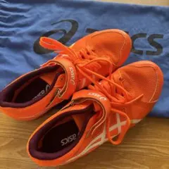 ASICS 陸上スパイクシューズ オレンジ