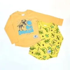 男の子 子供服 100cm 長袖 Tシャツ 新品 恐竜 まとめ売り TWN108