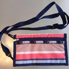 LeSportsac ストライプポーチ