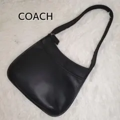 【美品】COACH エルゴ 9047 レザー ショルダーバッグ 黒