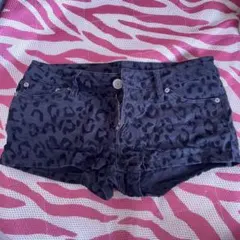レオパード柄 ショートパンツ ウエスト64cm