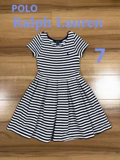 【美品】POLO RALPH LAUREN 7ストライプワンピース