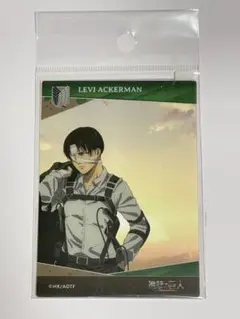 進撃の巨人　リヴァイ　透明キャラクターカード