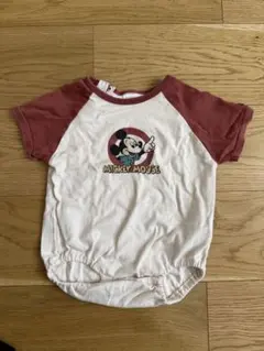 ミッキー　futafuta ロンパース　80