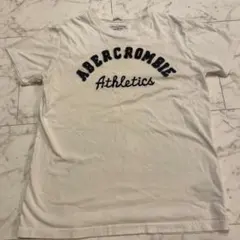 Abercrombie Athletics Tシャツ ホワイト 文字色落ちあり