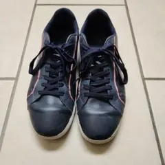 LACOSTE ネイビー レザースニーカー