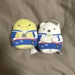 すみっコぐらし　しろくま　ぺんぎん？ はま寿司　てのりぬいぐるみ