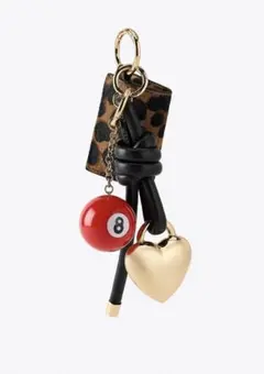 ZARA マルチチャーム付きコインケースキーホルダー