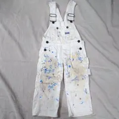 DENIM DUNGAREE 100cm ペイント サロペット オーバーオール