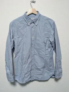 UNIQLO オックスフォードシャツ ボタンダウン 長袖 ライトブルー M