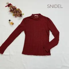 美品　スナイデル　Snidel　レースハイネックカットソーサイズフリーのサムネイル