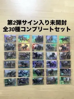 第2弾サイン入り未開封全30種30枚コンプセット サラブレッドホース