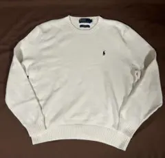 最終値引 90s Polo Ralph Lauren knit 白 XL
