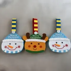 クリスマスオーナメントセット（雪だるま・トナカイ）のサムネイル