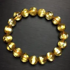 ⭐︎【天然】タイチンルチルクオーツ ブレスレット 10.5mm 32.96g