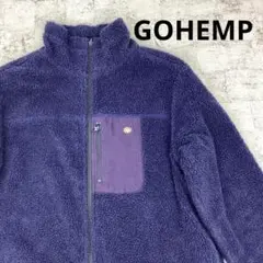 GOHEMP ゴーヘンプ リバーシルブル ボアジャケット M 紺