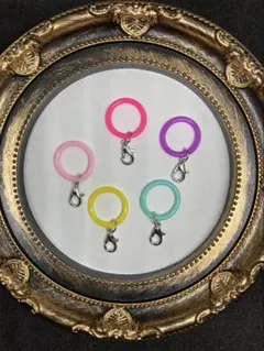 めじるしカラフルアンブレラマーカー5個セット(シルバー)傘