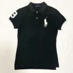 ラルフローレン ビッグポニー THE SKINNY POLO黒 レディースM