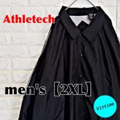 y140【Athletech】ナイロンジャケット【メンズ2XL】ブラック