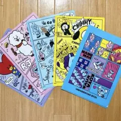 BT21 クリアファイル 5枚セットA4サイズ