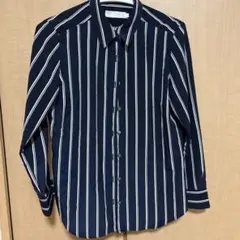 Makers SHIRT長袖シャツ ネイビーストライプのサムネイル