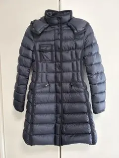 正規品♡MONCLER HERMINEエルミンヌ ロングダウンコート ネイビー0