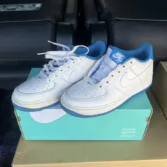 Nike Air Force 1 ホワイト/ブルー スニーカー　24.0