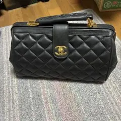 CHANEL マトラッセ ハンドバッグ ブラック